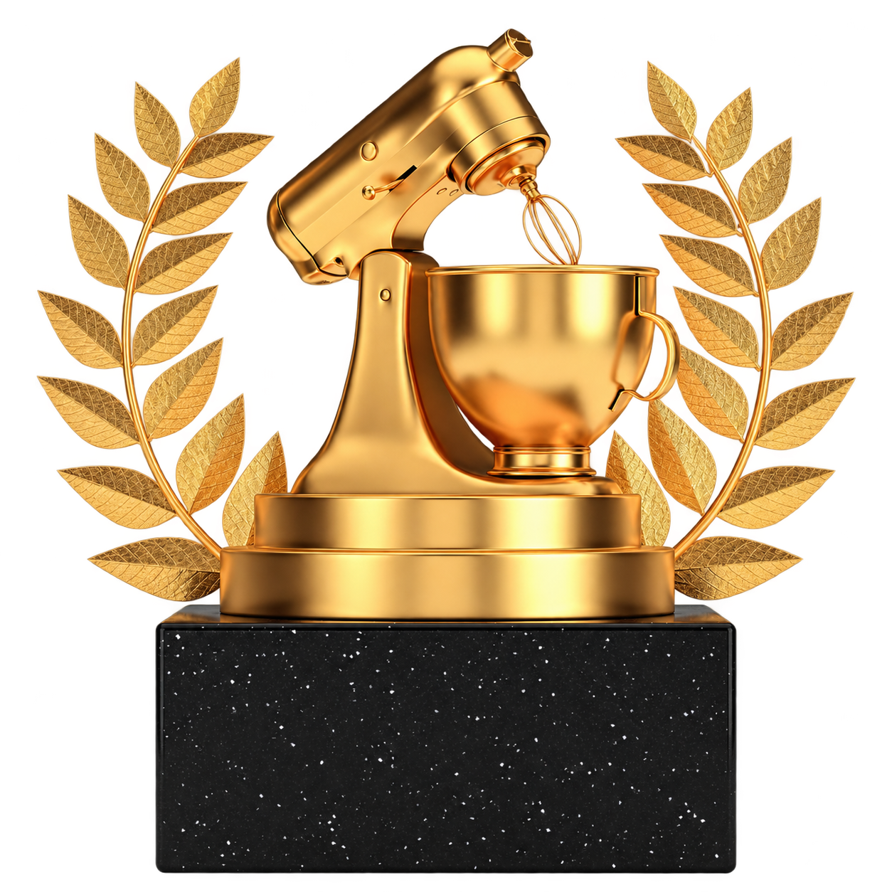 Gold mixer trophy